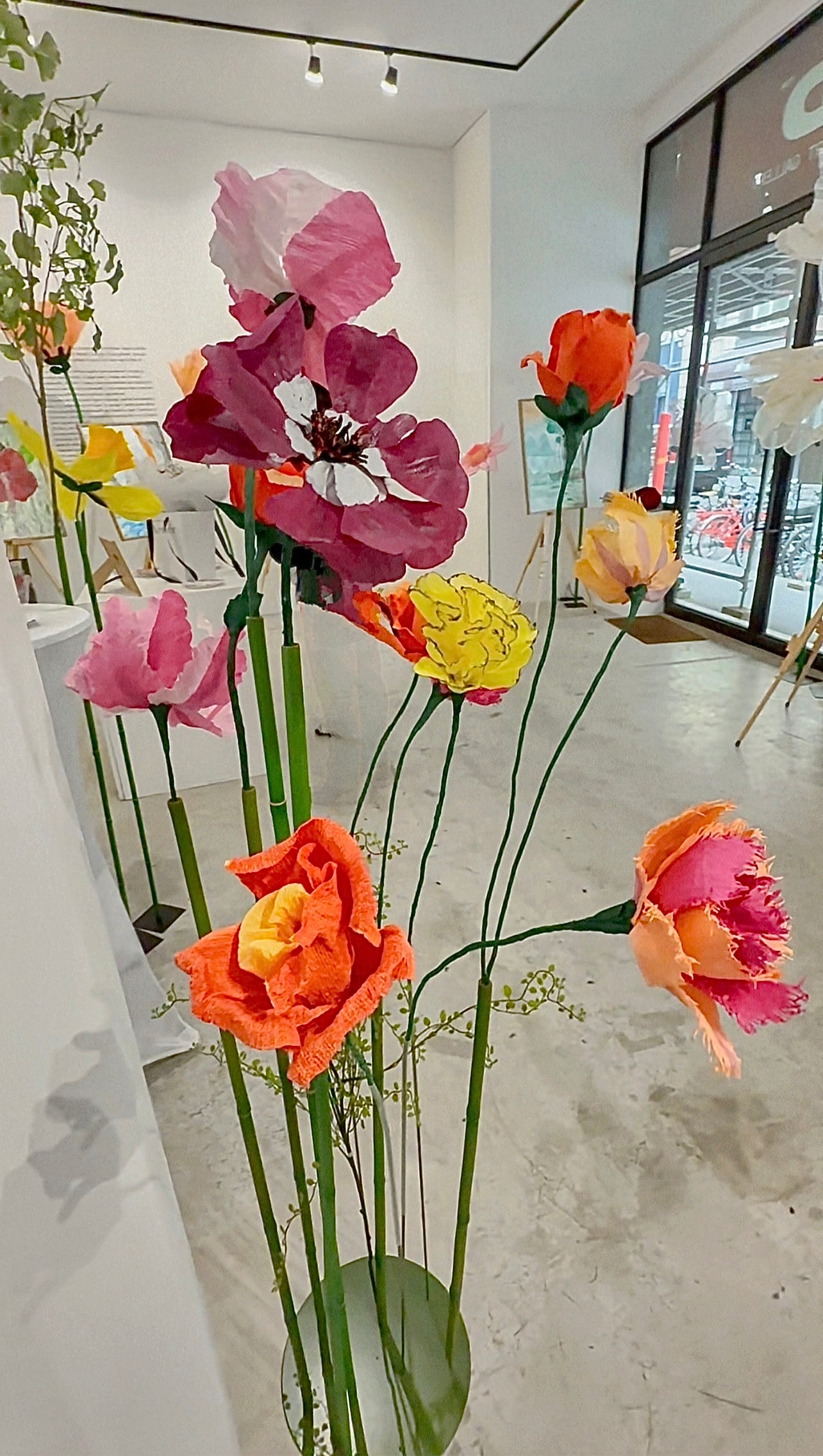 Bouquets de fleurs en papier