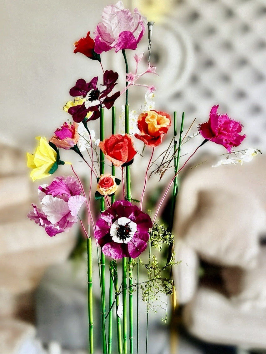 Bouquets de fleurs en papier