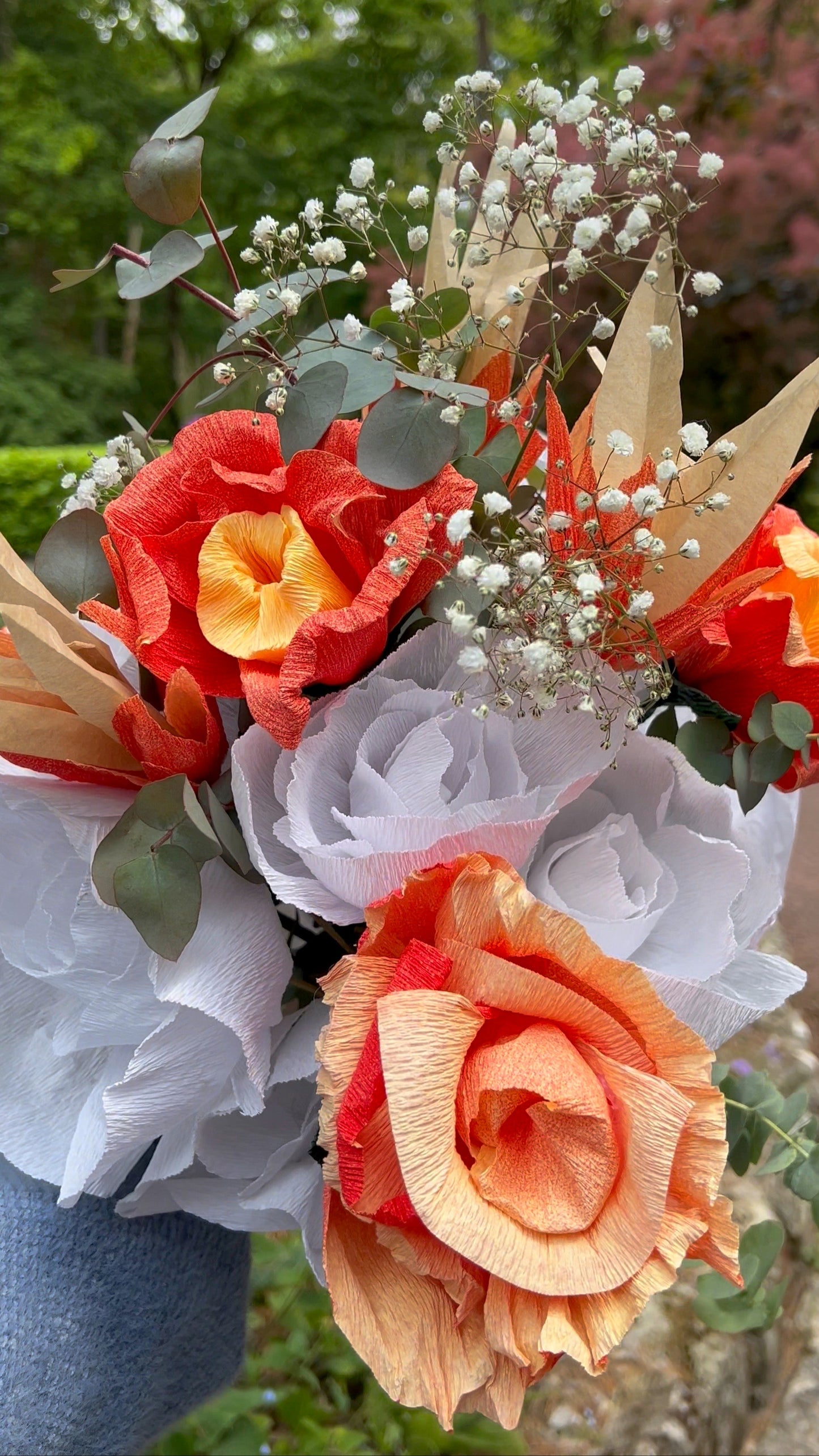 Bouquets de fleurs en papier