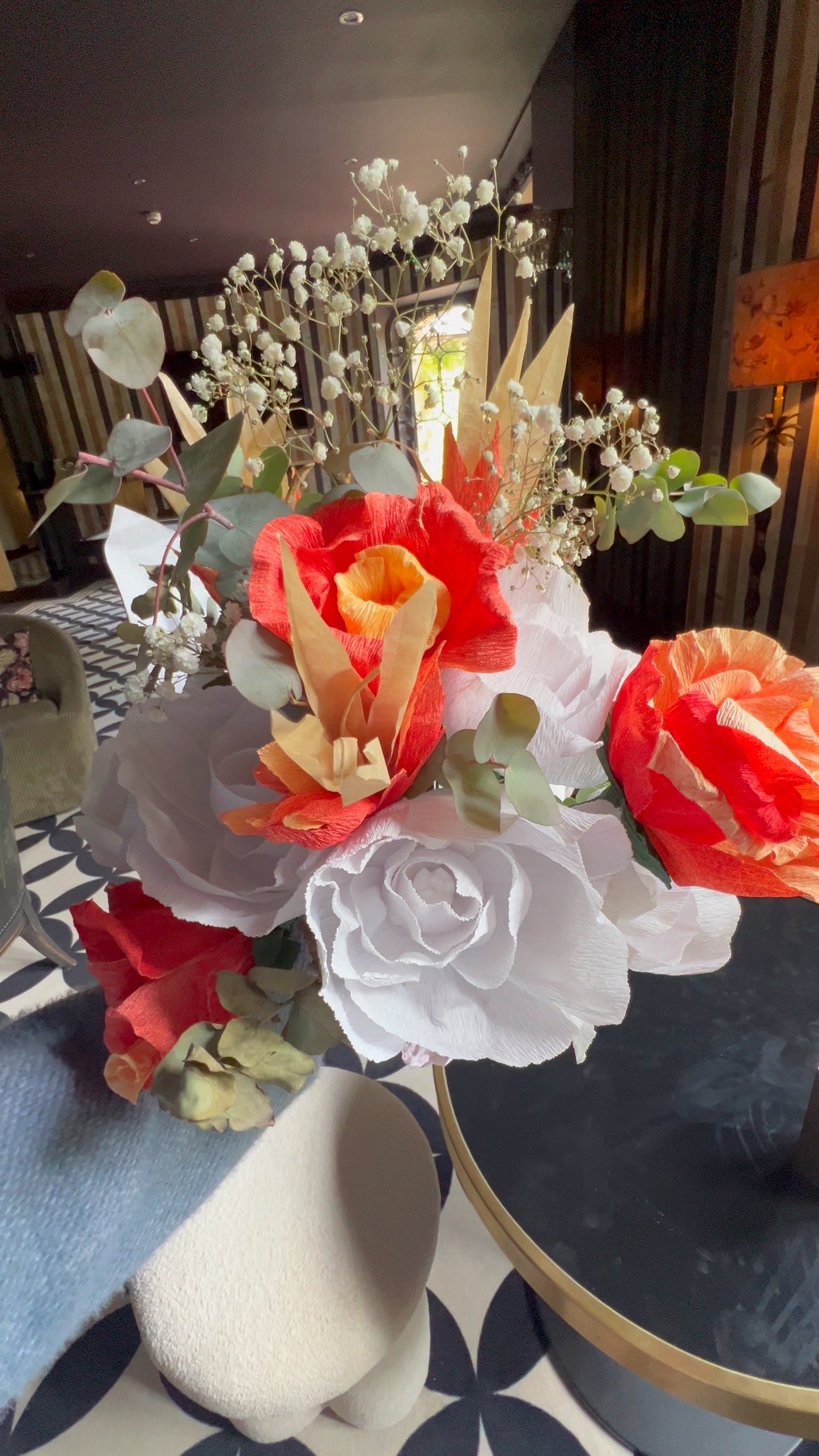 Bouquets de fleurs en papier