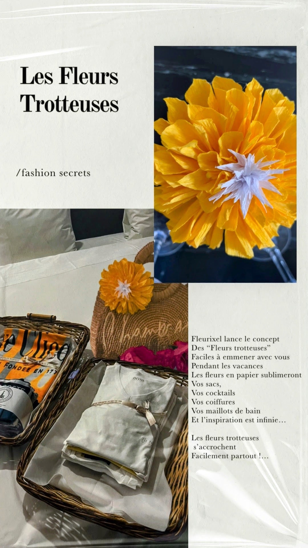 Les fleurs trotteuses
