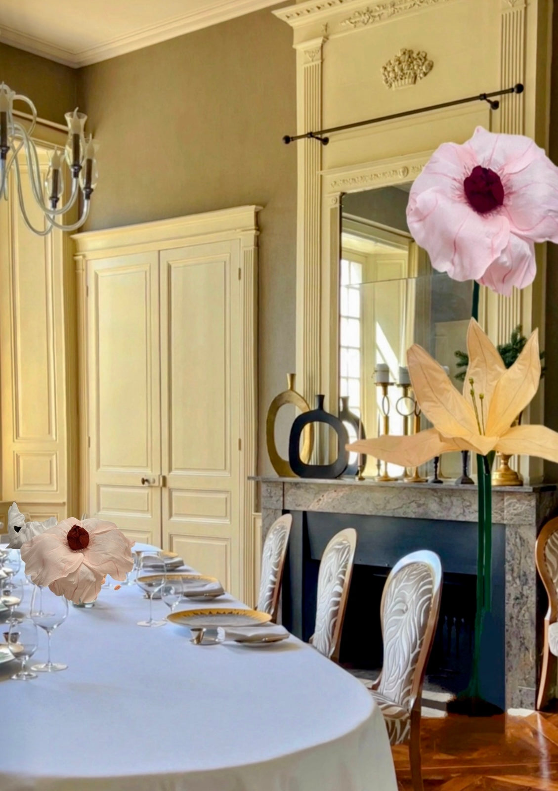 Fleurs et structures géantes selon vos envies sur mesure