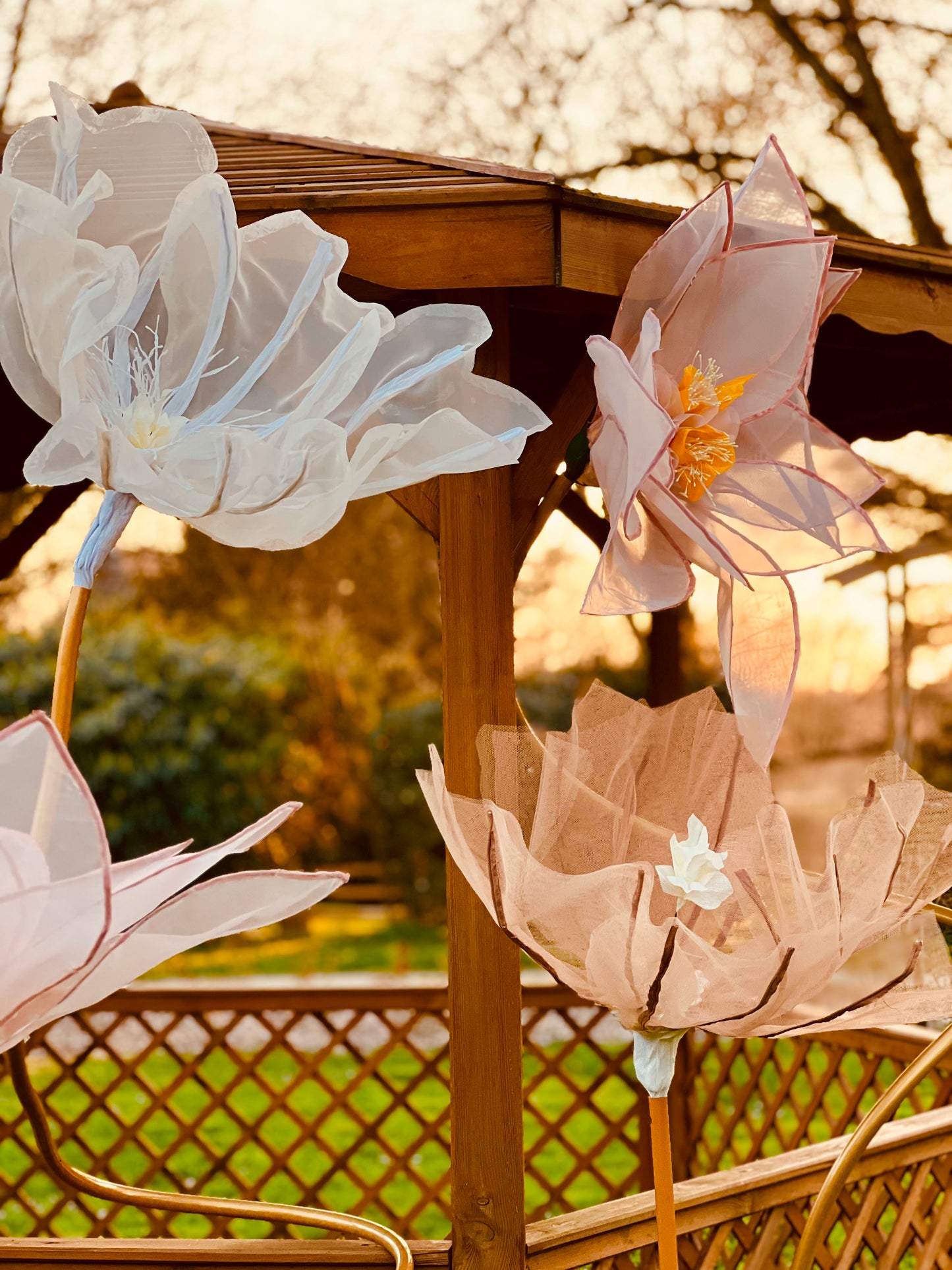 Fleurs et structures géantes selon vos envies sur mesure