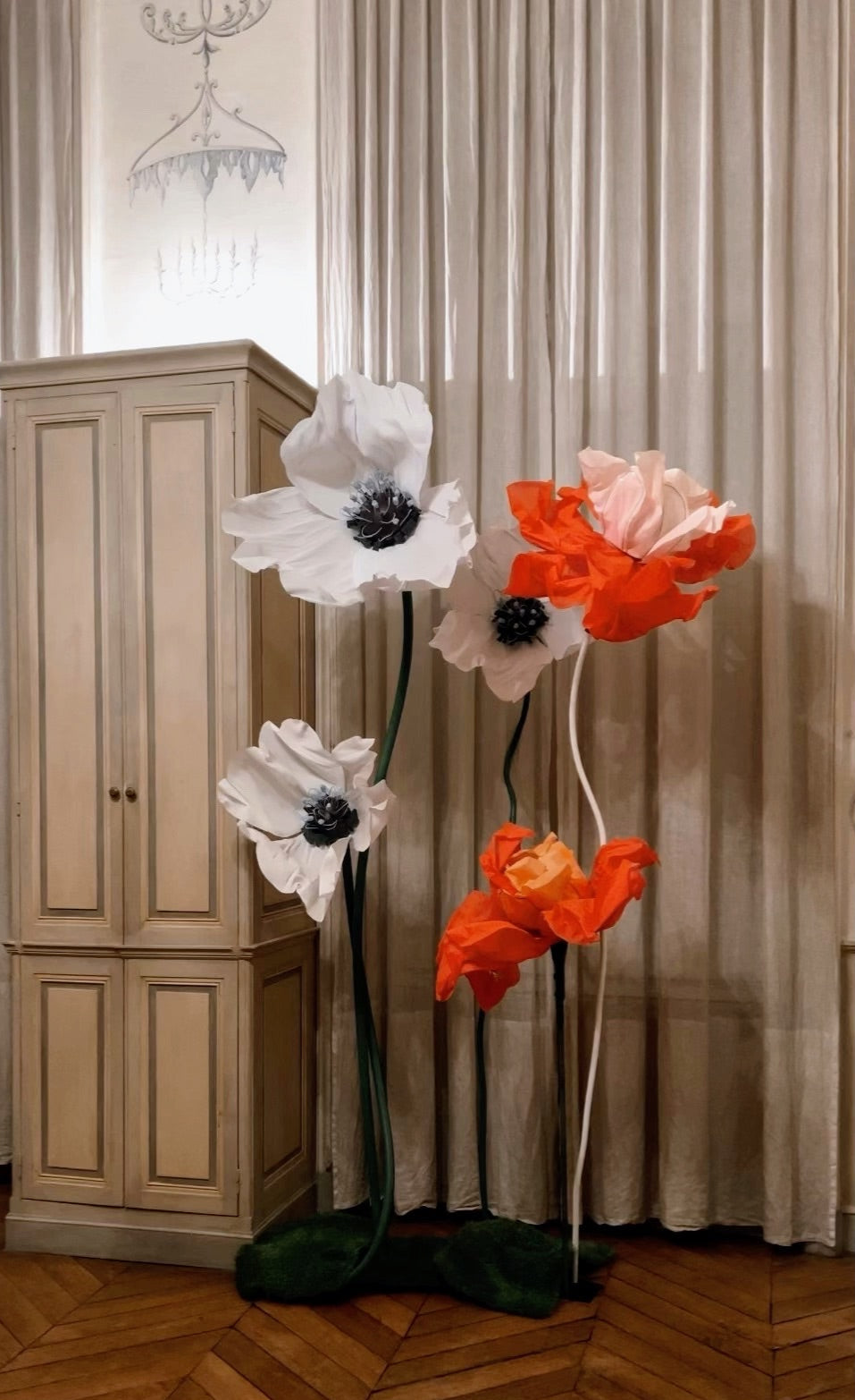 Fleurs et structures géantes selon vos envies sur mesure