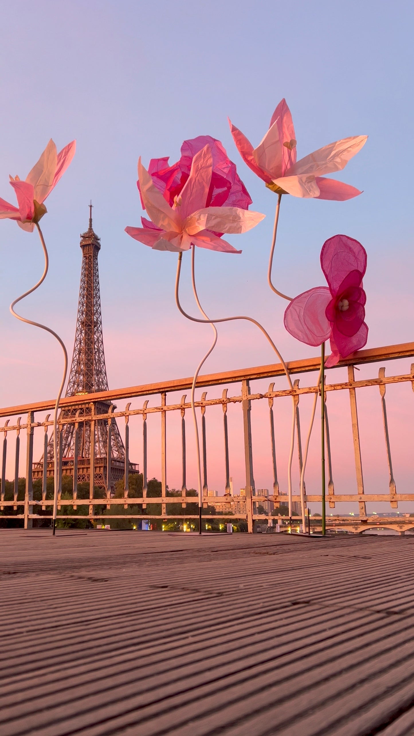 Fleurs et structures géantes selon vos envies sur mesure
